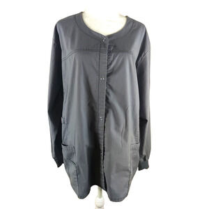 Wonder Wink Wonder Flex Women's Scrub Jack Gray Size 2 X Snap Front